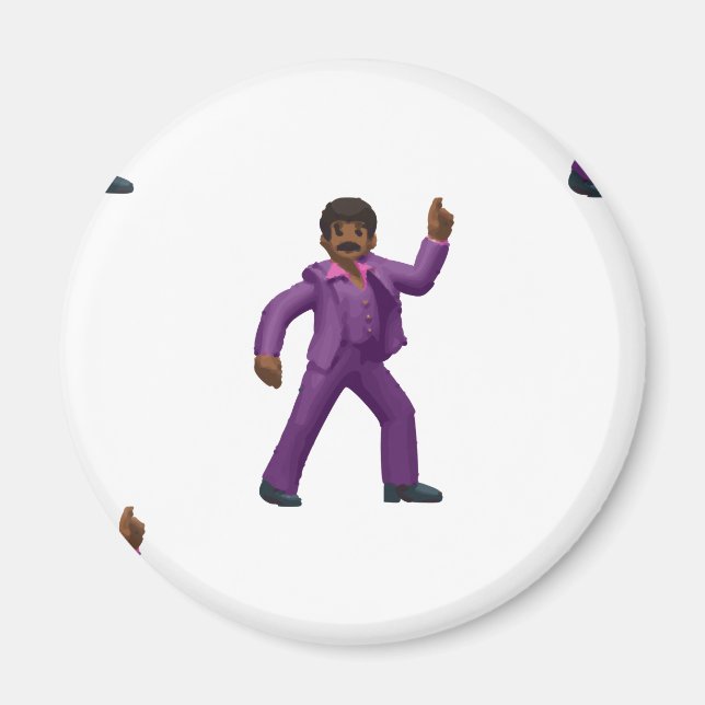 Imán Hombre bailando de emoji (Frente)