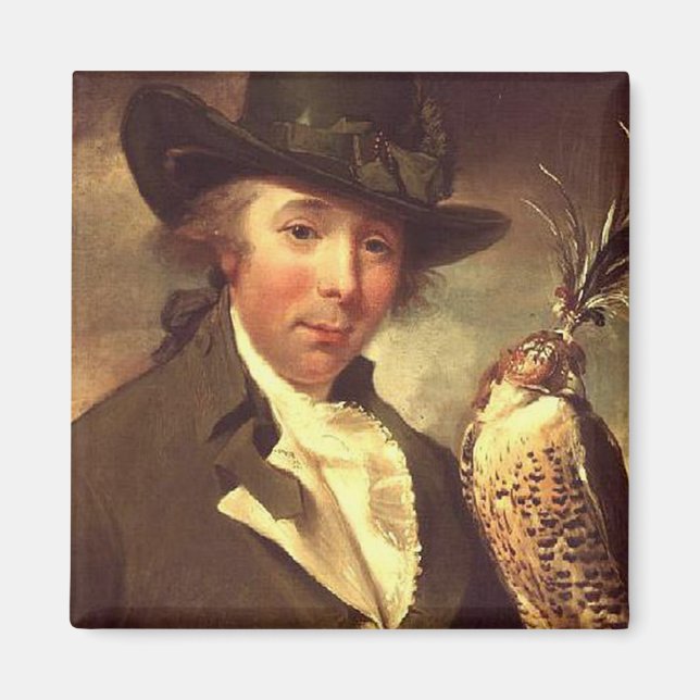 Imán Hombre con Halcón (Frente)