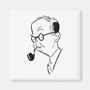 Imán Hombre con pipa