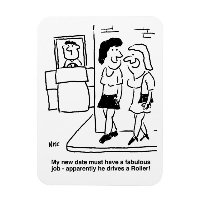 Imán Hombre conduce a un Personalizado gracioso de un c (Vertical)