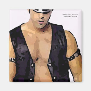 Imán Hombre de cuero