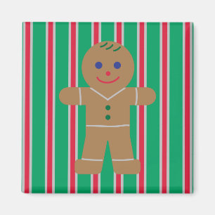 Imán Hombre de Jengibre de Navidad Divertido y Elegante