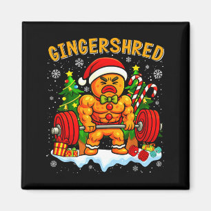 Imán Hombre de jengibre divertido Gingershred gimnasio 