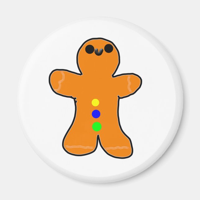 Imán Hombre de pan de jengibre (Frente)