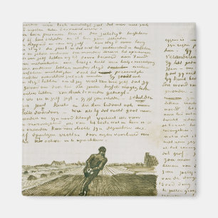 Imán Hombre de Vincent van Gogh el   que tira de una