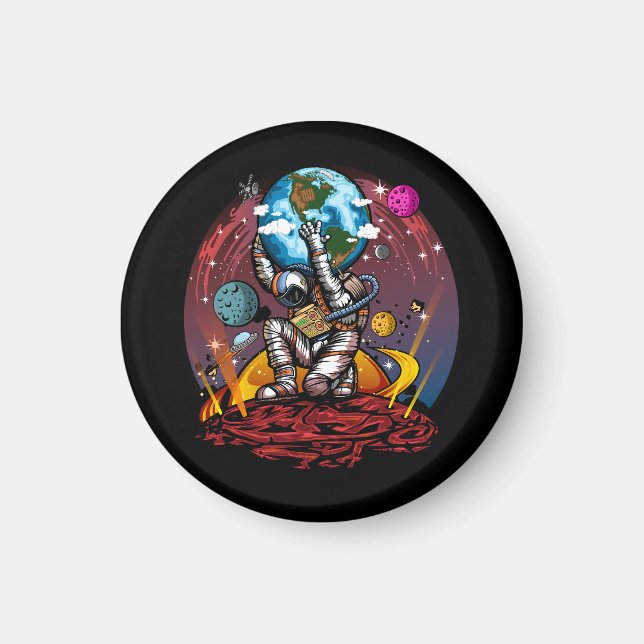 Imán Hombre del espacio de Atlas (Frente)