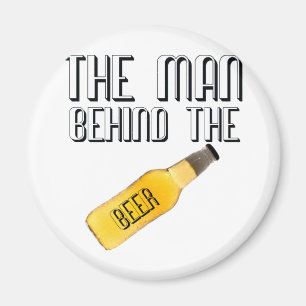 Imán Hombre detrás de la cerveza