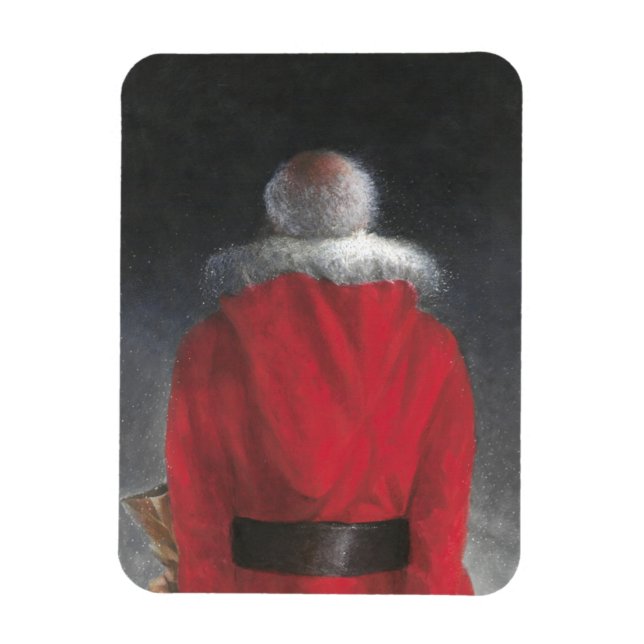 Imán Hombre en el Escudo Rojo (Vertical)