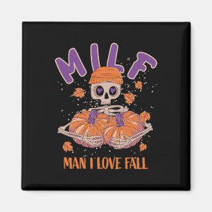 Imán Hombre esqueleto Me Encanta Caer Funny Calabaza De