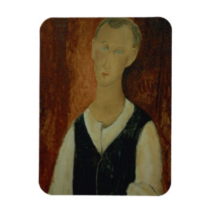 Imán Hombre joven con un Waistcoat negro, 1912 (el