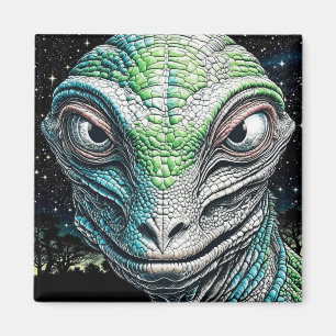 Imán Hombre Lizard Rebelde Ser Extraterrestre Extranjer