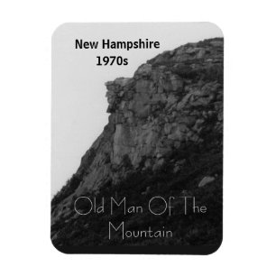 Imán Hombre mayor de Nuevo Hampshire en la montaña