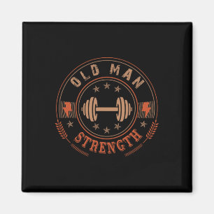 Imán Hombre mayor fuerza gitano Shirt regalo del Día de