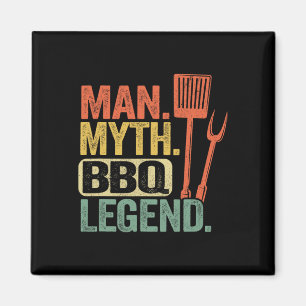 Imán Hombre Mito Leyenda Bbq Parrilla Parrillada Papá G