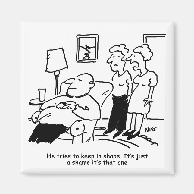 Imán Hombre obeso incapacitado con sobrepeso trata de m (Frente)