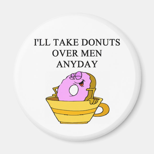 Imán hombre odiando el chiste femenino (Frente)