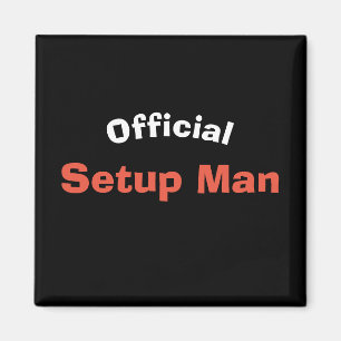 Imán Hombre oficial de la disposición (rojo)