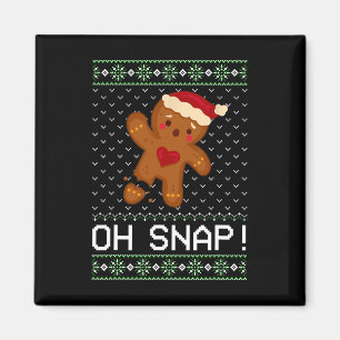 Imán Hombre Oh Navidades Snap Cookie