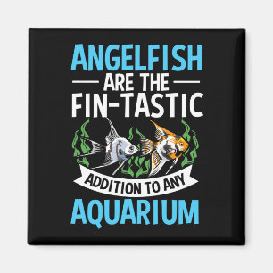 Imán Hombre pez ángel lindo dueño de peces amante de ac