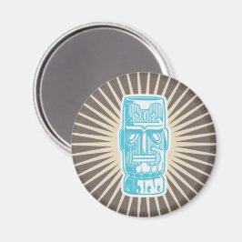 Imán Hombre Tiki Azul