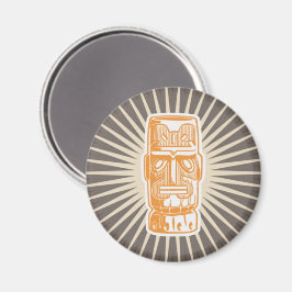 Imán Hombre Tiki Naranja