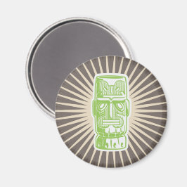 Imán Hombre Tiki Verde