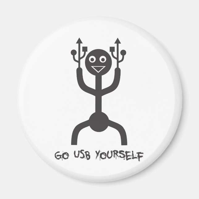 Imán Hombre USB (Frente)