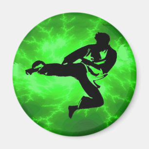 Imán Hombre verde del relámpago de los artes marciales