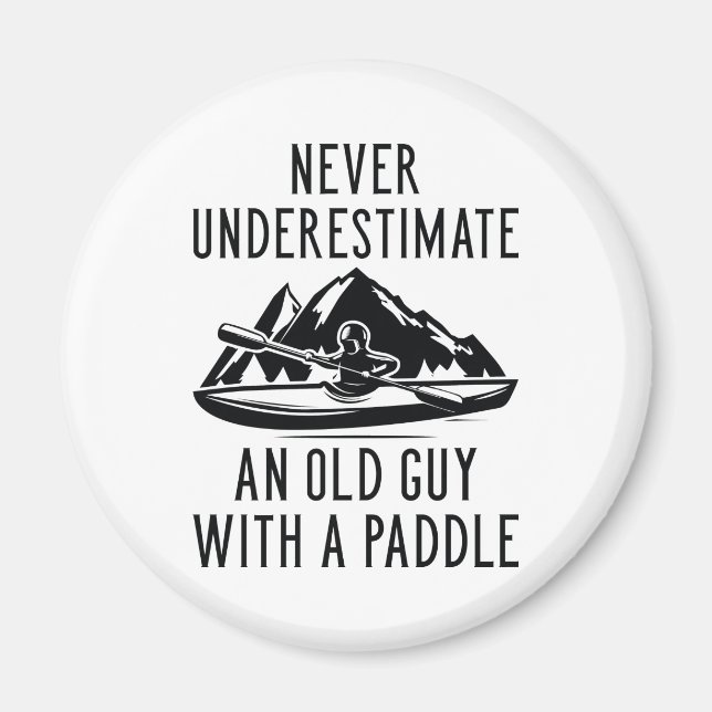 Imán Hombre Viejo Con Una Paleta (Frente)