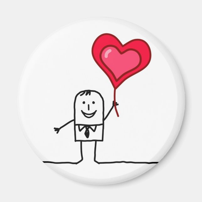 Imán Hombre y corazón (Frente)