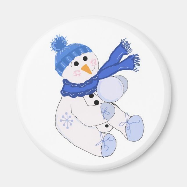 Imán Hombrecito de nieve (Frente)