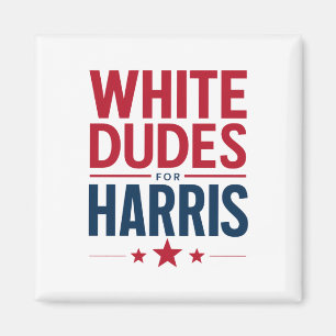 Imán Hombres Blancos Para La Elección De Harris Kamala 