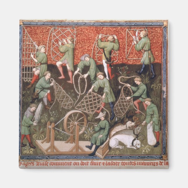 Imán Hombres con redes (Frente)