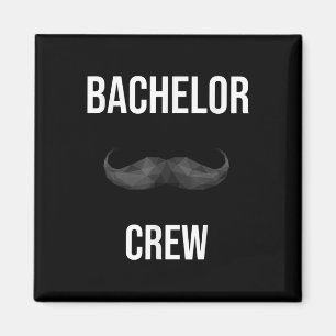 Imán Hombres Crew de Soltero Novio Novia Noche Despedid