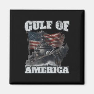 Imán Hombres De Bandera De Estados Unidos En El Golfo D