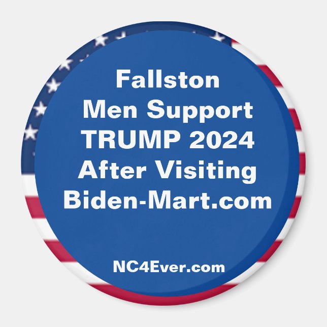 Imán Hombres de Fallston apoyan a TRUMP 2024 después de (Frente)