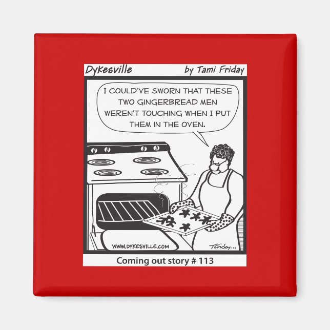 Imán Hombres de jengibre gay (Frente)