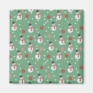 Imán Hombres de nieve y adornos navideños