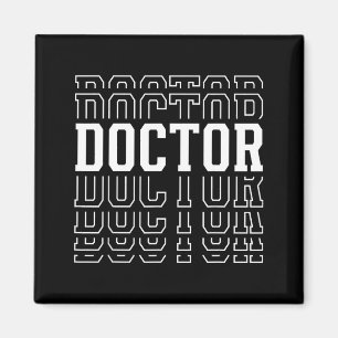 Imán Hombres Divertidos Doctor Texto en Capas Médico
