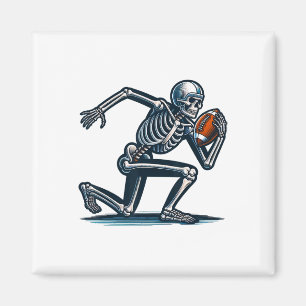 Imán Hombres Fanático de Fútbol Americano Skeleton
