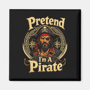 Imán Hombres fingen ser un pirata divertido disfraz per