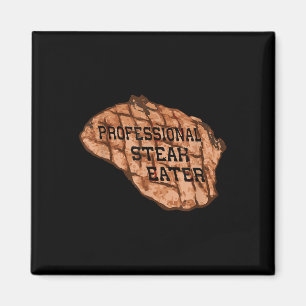 Imán Hombres Funny Anti-vegano Profesional Steak Eater 
