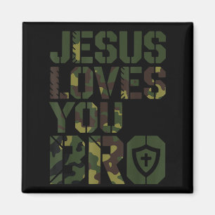 Imán Hombres Jesús te ama hermano niño cristiano gracio