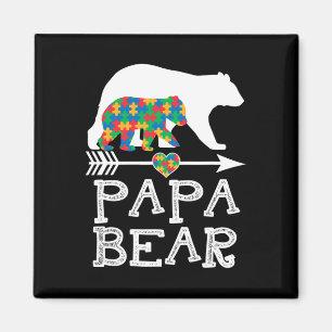 Imán Hombres Papá Oyen Autismo Los Hombres Papá Autismo