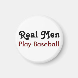 Imán Hombres Reales Juegan Al Béisbol