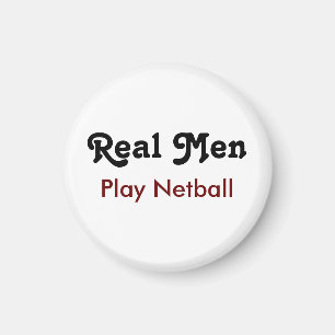 Imán Hombres Reales Juegan Al Netball
