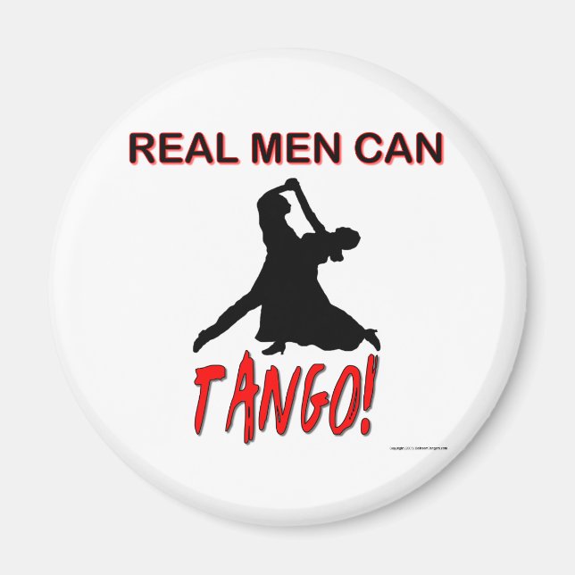 Imán Hombres Reales Pueden Tango (Frente)