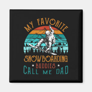 Imán Hombres Snowboard Mi Buddies Favorito De Snowboard