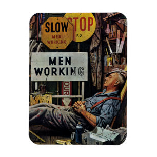Imán Hombres trabajando