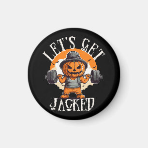 Imán Hombres Vamos a Jacked Calabaza Jack-O-Lantern Div
